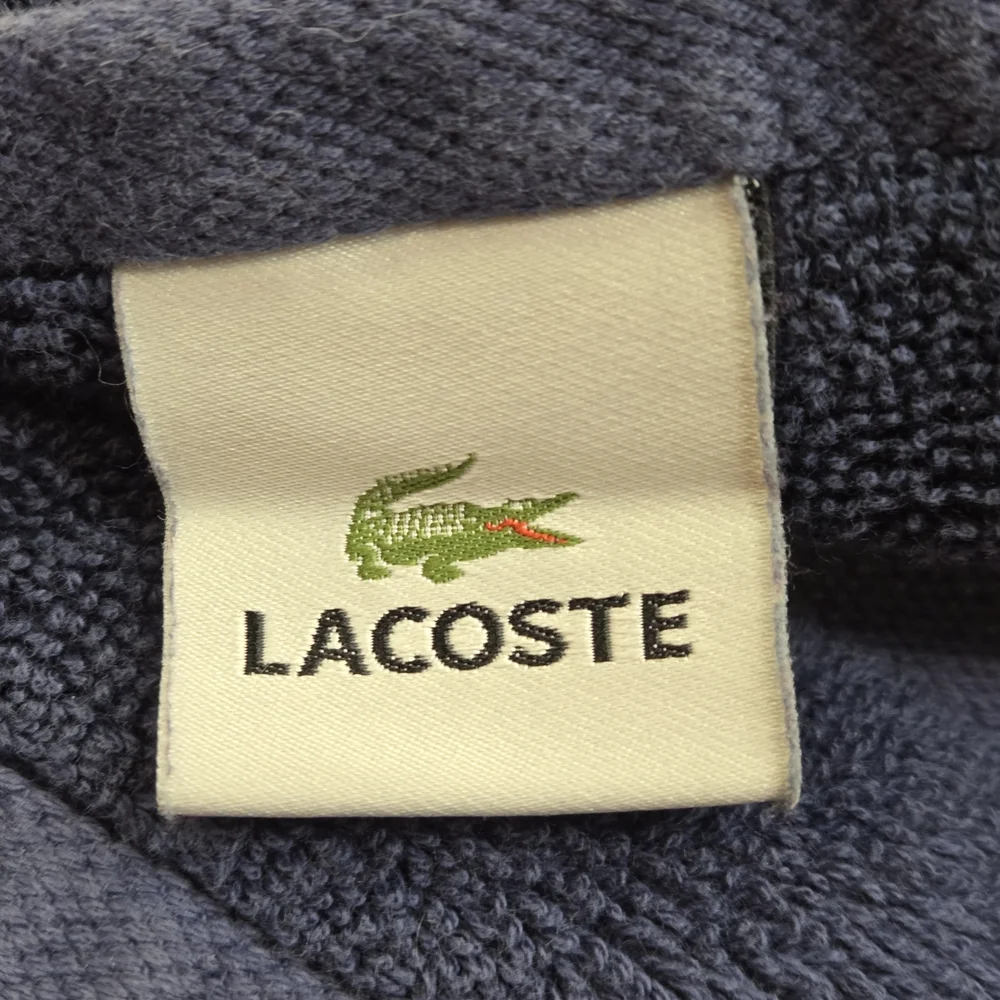 Lacoste Classic Cotton Terry Hand Towel - Marine Blue